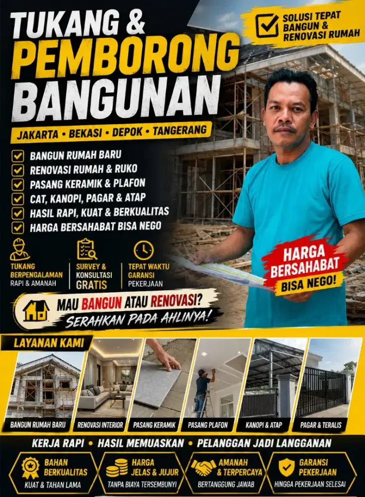 TUKANG & PEMBORONG BANGUNAN