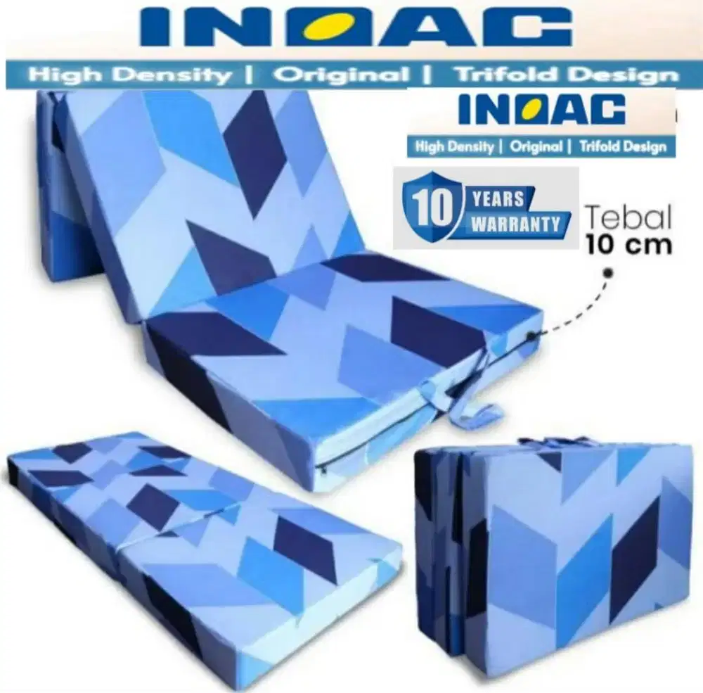 Kasur Busa Lipat 3 Inoac Premuin High Density Foam Tebal 10cm