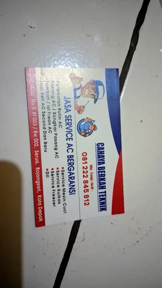 jasa pasang ac (bongkar pasang)