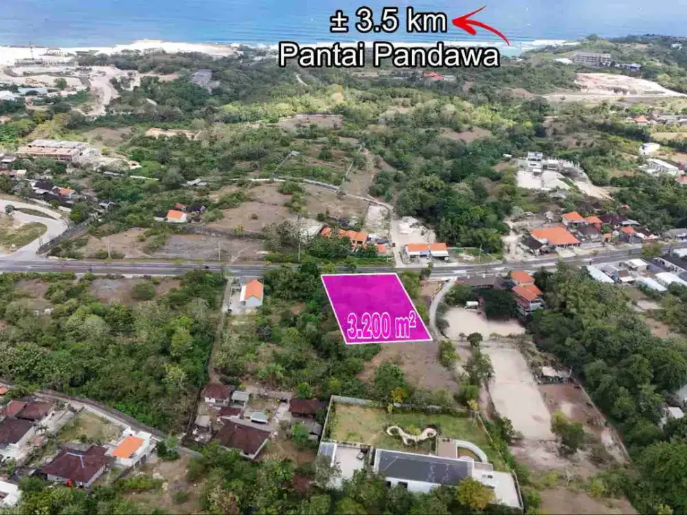 Tanah View Laut Zona Pariwisata By Pass Kutuh Badung Bali