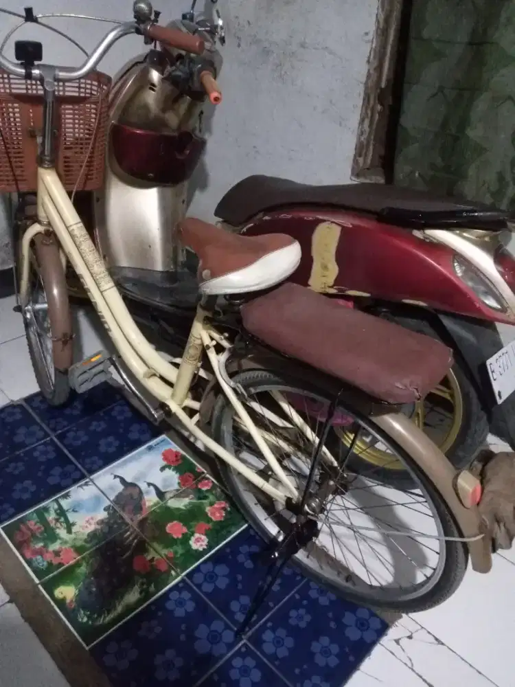 Sepedah dijual.sudah tidak dipakai lagi.