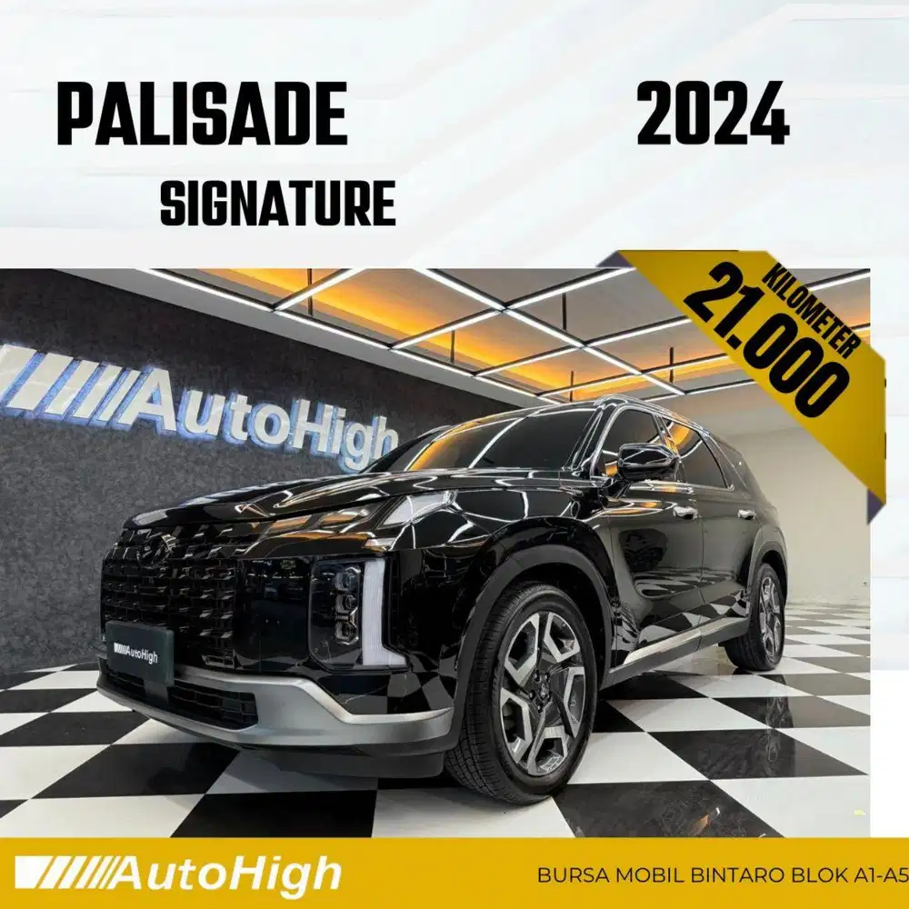 DP10% [Km21.000] Palisade Signature 2024 Black Reg 2023 #AUTOHIGH