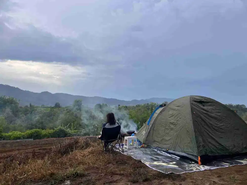 Jual tanah view gunung dekat sungai 1 ha
