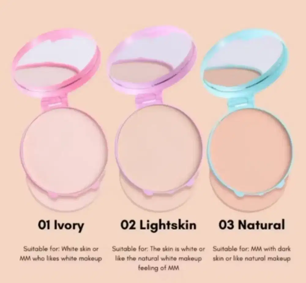 Pressed Powder Bedak Padat Waterproof Anti Air Glowinggg