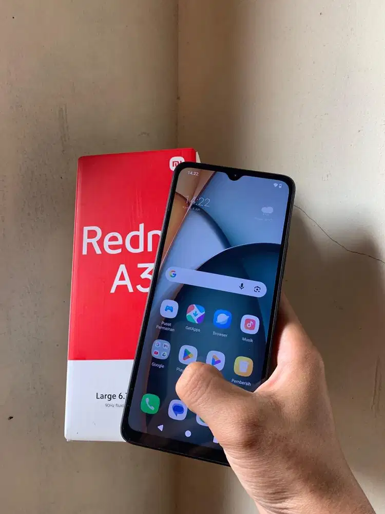 Redmi A3 hitam ram 4+4/128 Gb
