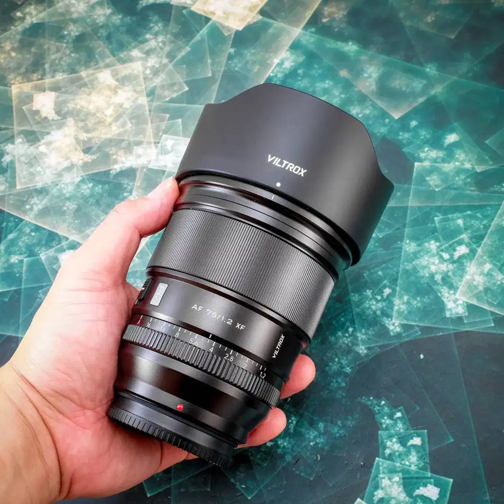 Viltrox AF 75mm F1.2 XF PRO for Fujifilm. Used. Fullset Like New no Mi