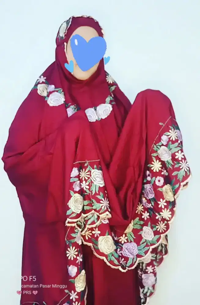 Mukena Bordir Mawar