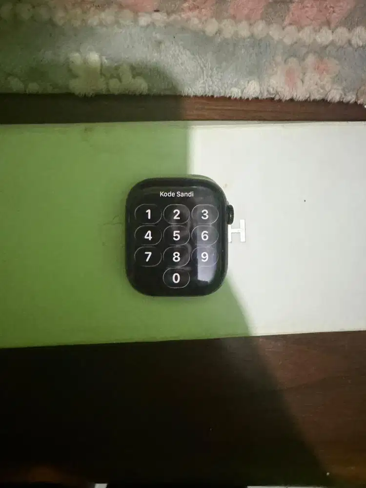 Apple Watch series 10 jet black, AI black band M/L garansi ex Ibox