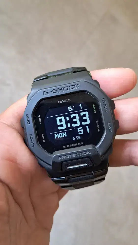 Jam Casio Gshock GBD 200 hitam second bagus