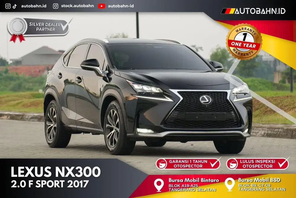 Full Options! Lexus NX200t F-Sport 2017 Black Warranty! 320i rx200