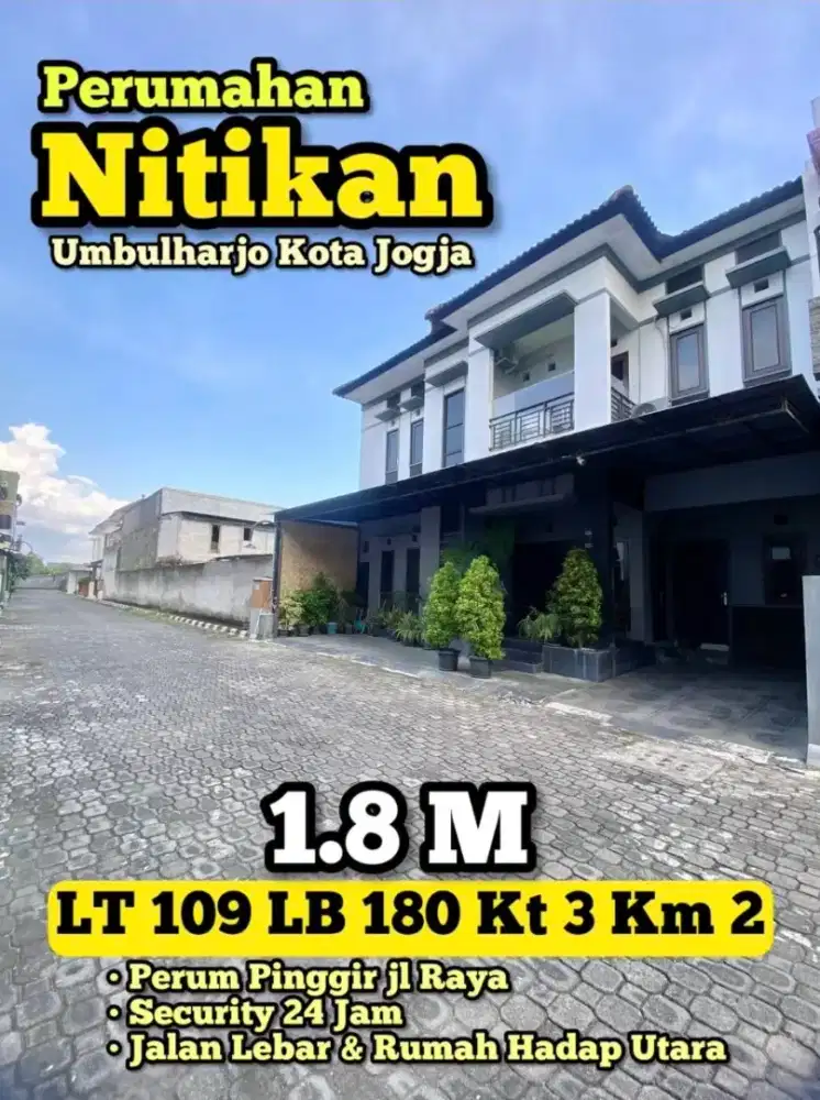 Jual Rumah di Nitikan Yogyakarta