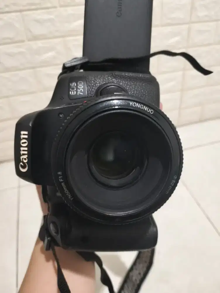 CANON 750D LENSA FIX 50MM F1.8