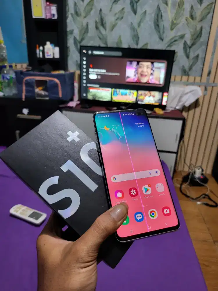 SAMSUNG S10+ (Plus) 8/128GB SEIN FULLDUS harga MURAH PAMULANG UNPAM