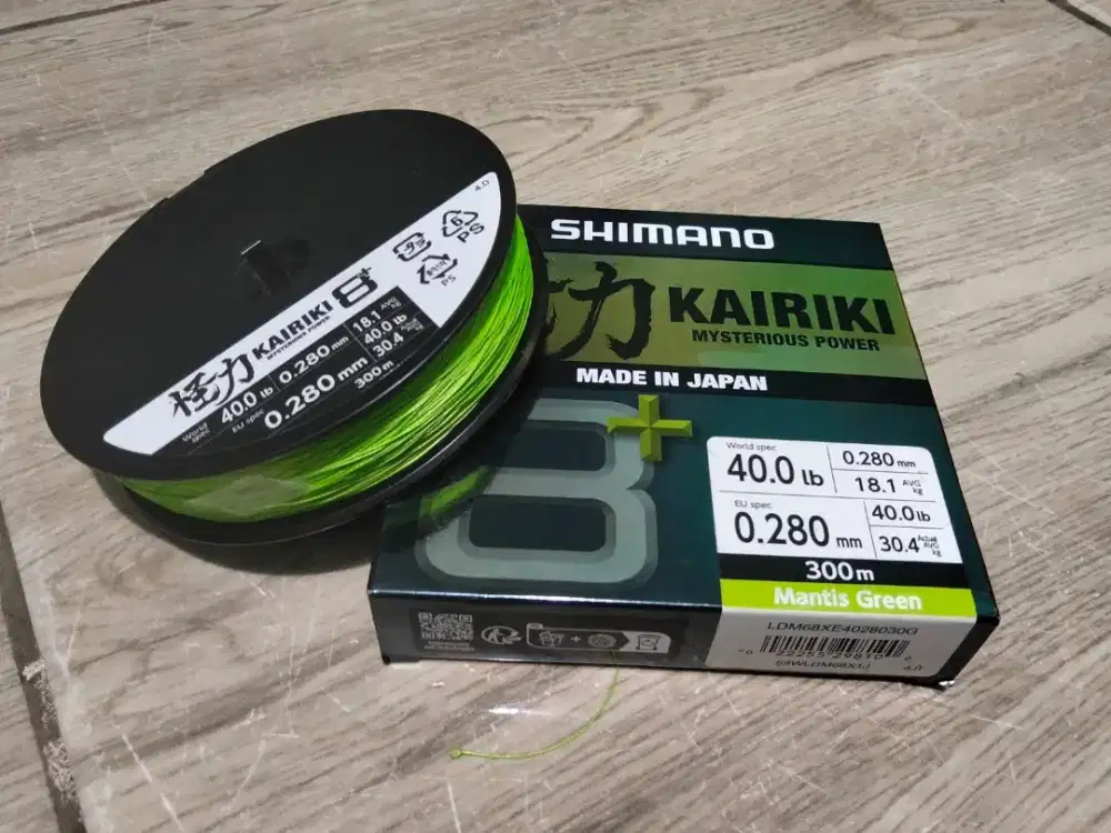 Senar Pe benang pancing Pe 4 X8 0,28mm Shimano Kairiki asli