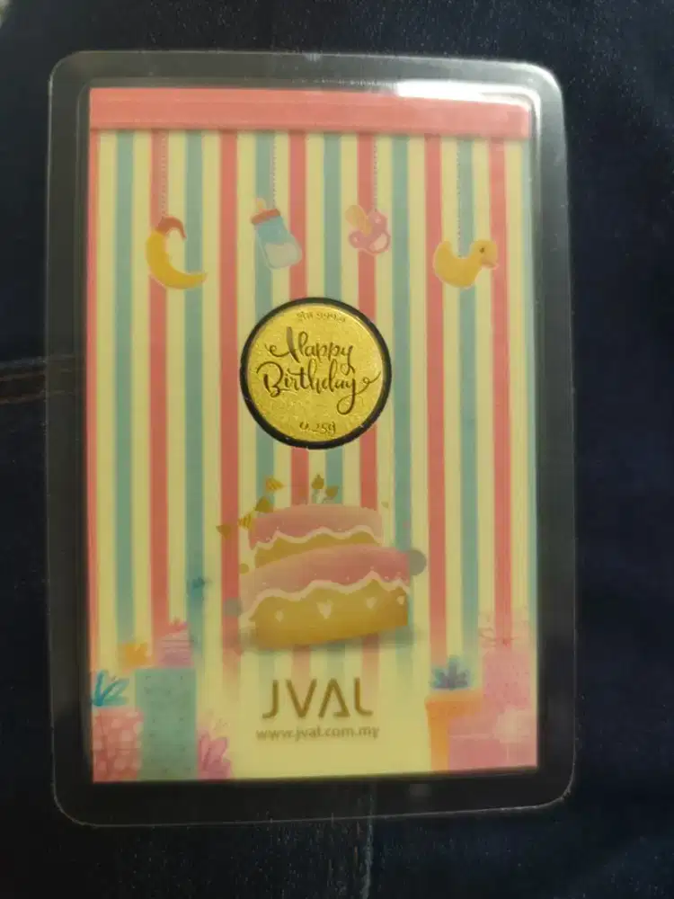 Logam Mulia Emas Murni JVAL 0.25 Gram Edisi Happy Birthday