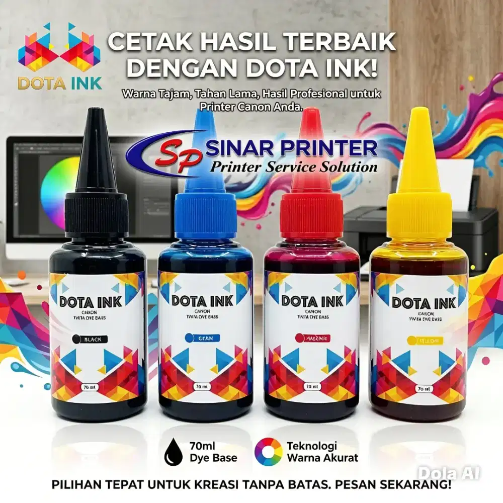 Refill DOTA INK DYE Base Canon Tinta Canon Isi Ulang Series