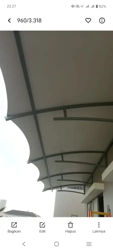 Pasang Canopi Membrane