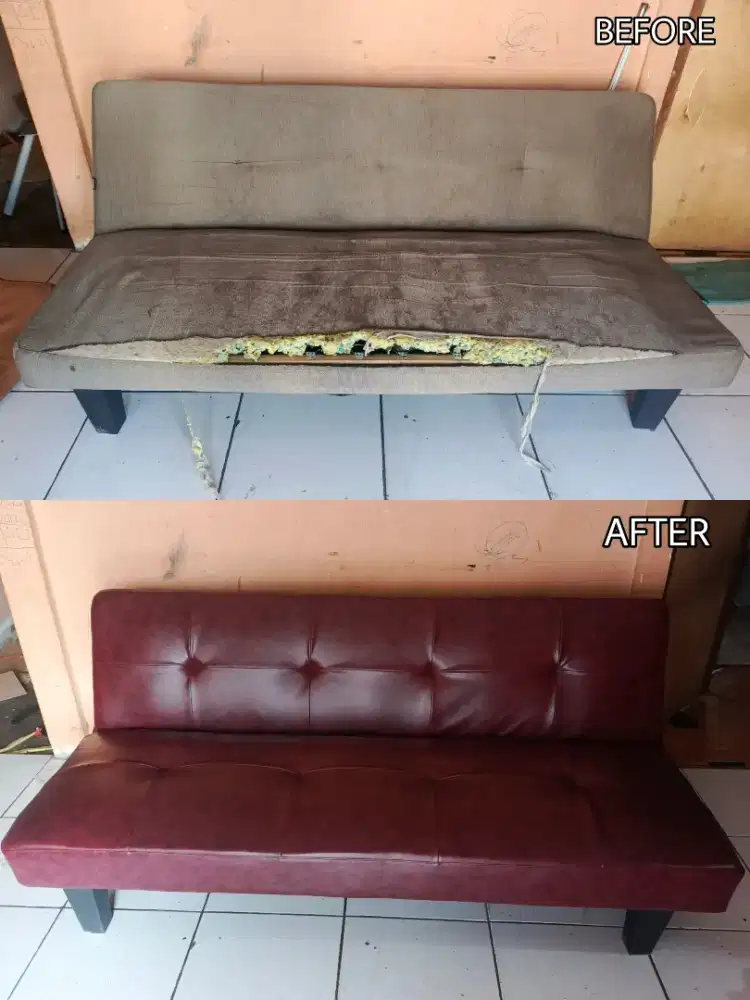 JASA SERVICE KURSI SOFA BED MINIMALIS