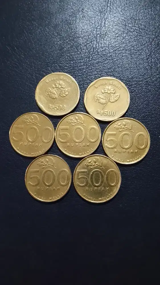 Coin Kuno Melati 500 One Set Original.