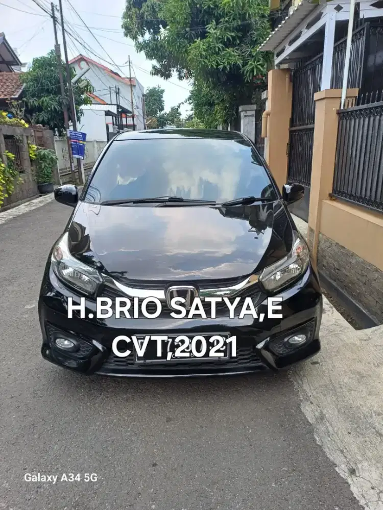 Honda brio satya,e cvt,2021,hitam