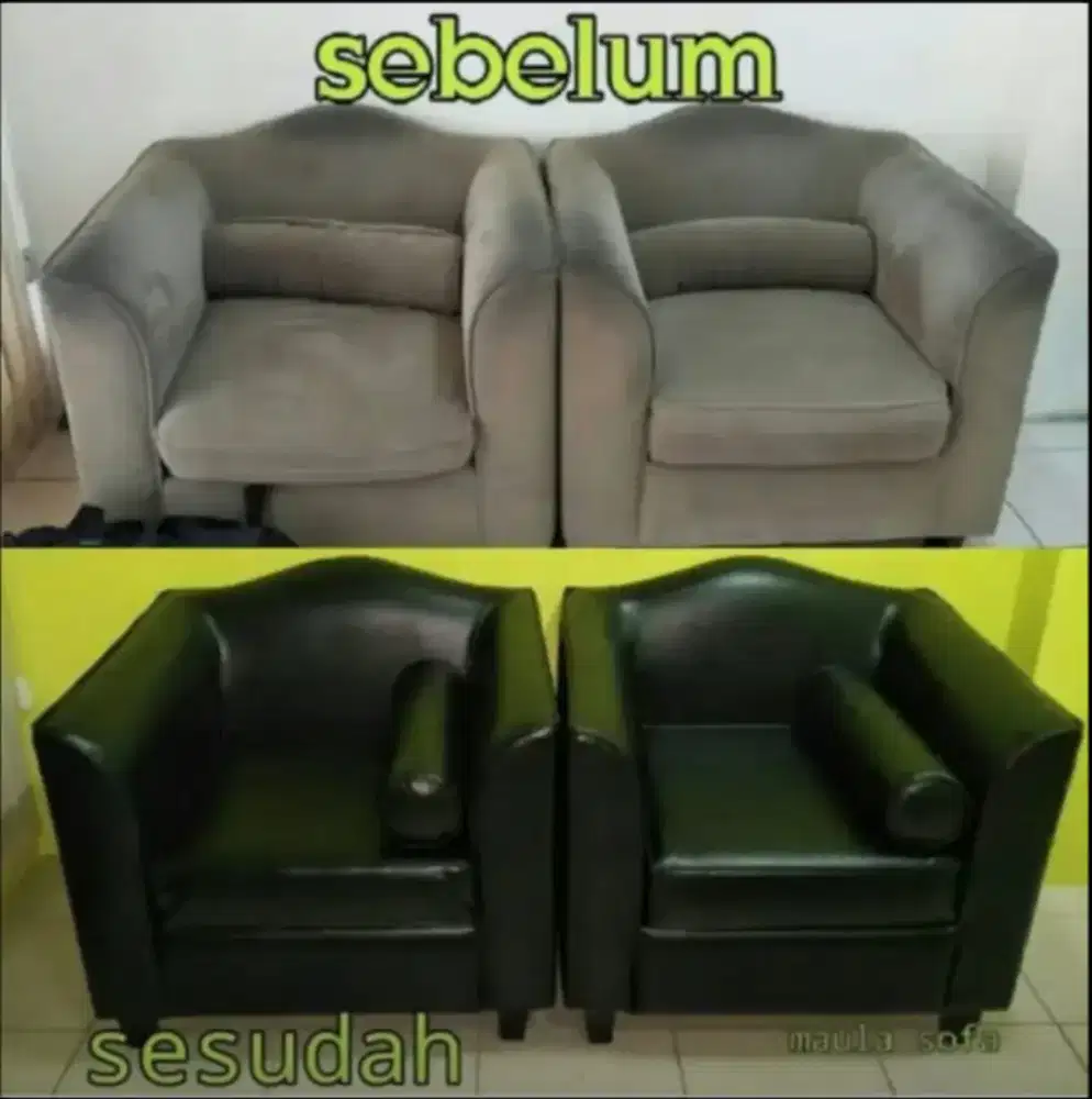 Tambah busa & ganti kulit sofa
