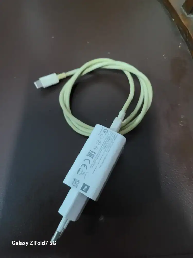 Charger ori bawaan redmi note 9 22,5 watt type c