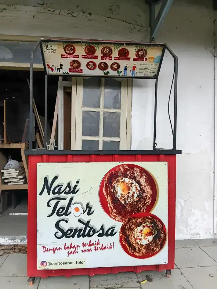 Gerobak / booth jualan