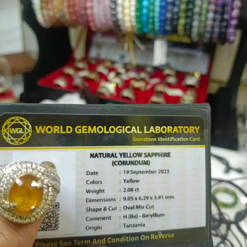 Dijual Cincin Yellow Safir