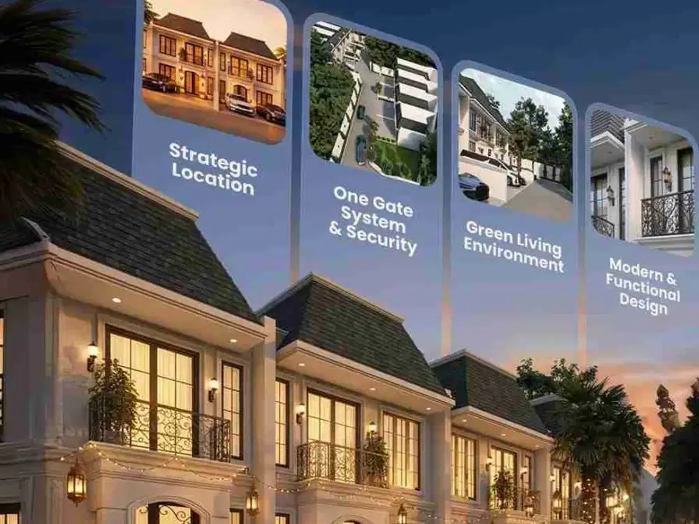 RUMAH MEWAH JATIBENING, 2 MENIT LRT CIKUNIR 1