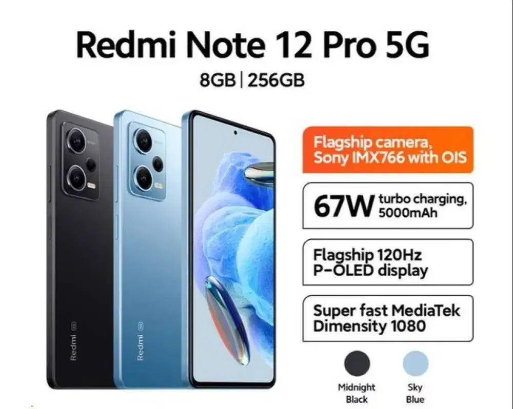 Xiaomi Redmi Note 12 Pro 5G 8/256 GB Like New