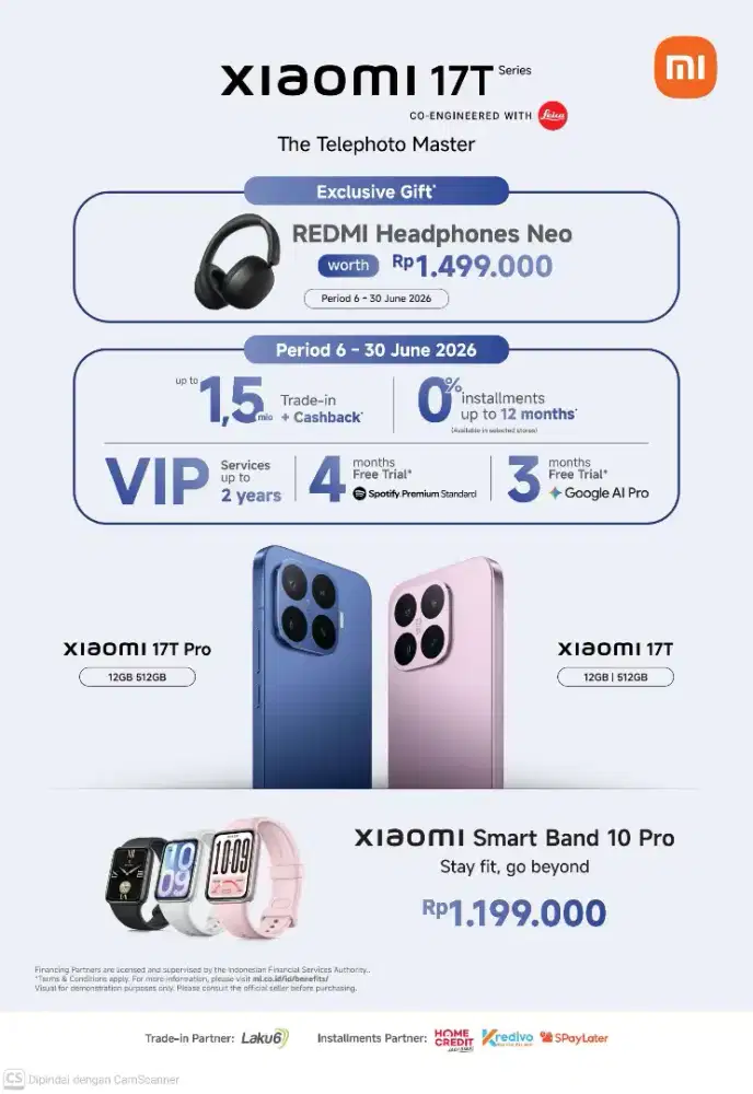XIAOMI 17T SERIES FREE HEADPHONE