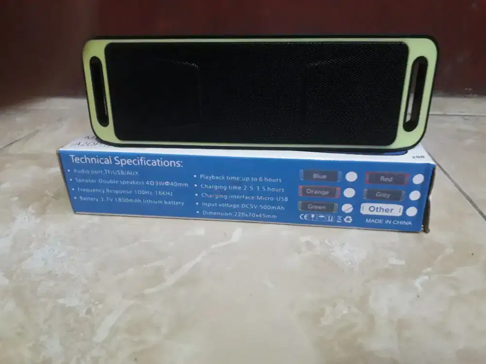Speker blueetooth mini baru ada box dobel speker poris cipondoh