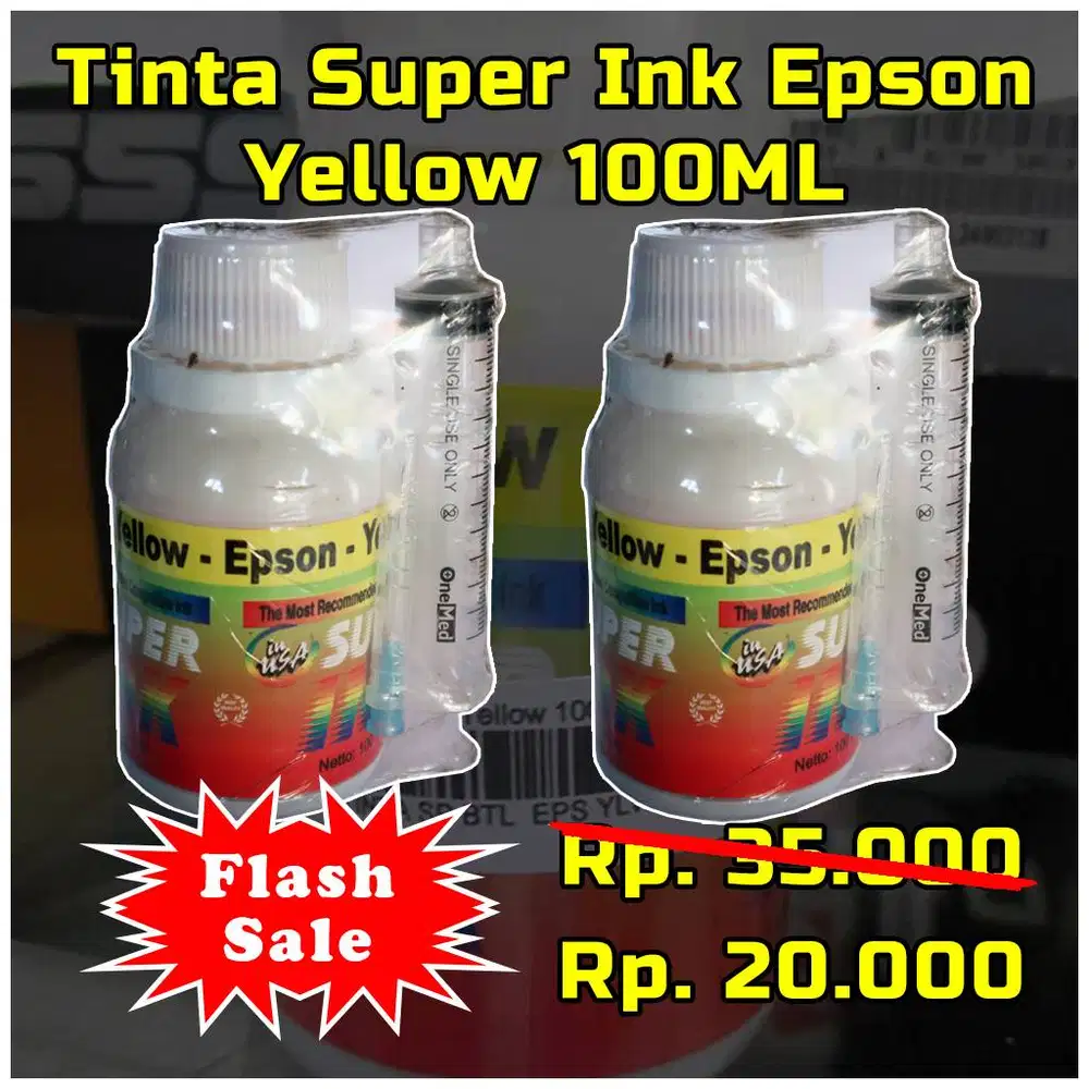 Flash Sale - Tinta Super Ink Epson Yellow 100ML