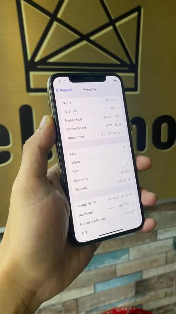 iphone 11 pro 64gb gold inter permanen