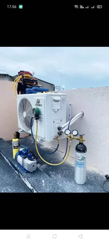 Jasa servis AC kulkas mesin cuci kompa air dll
