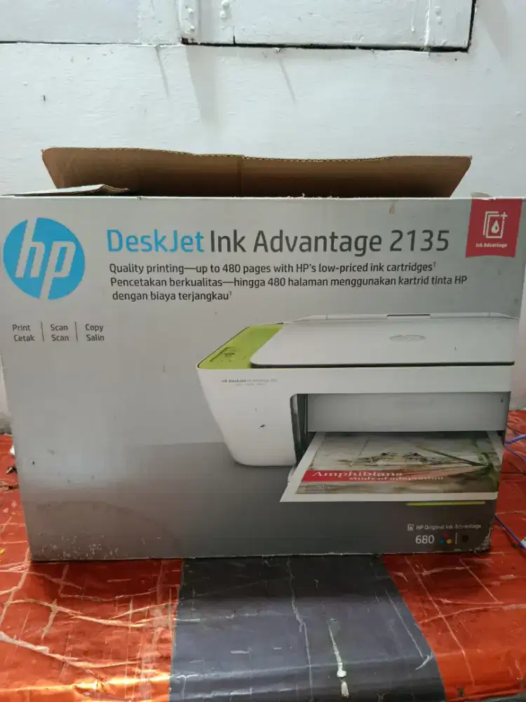 Jual printer second Hp desjek ink advantage 2135