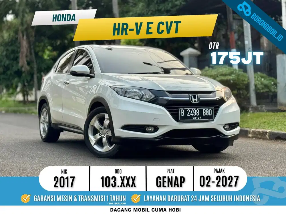 Honda HR-V 1.5 E CVT 2017 Taffeta White