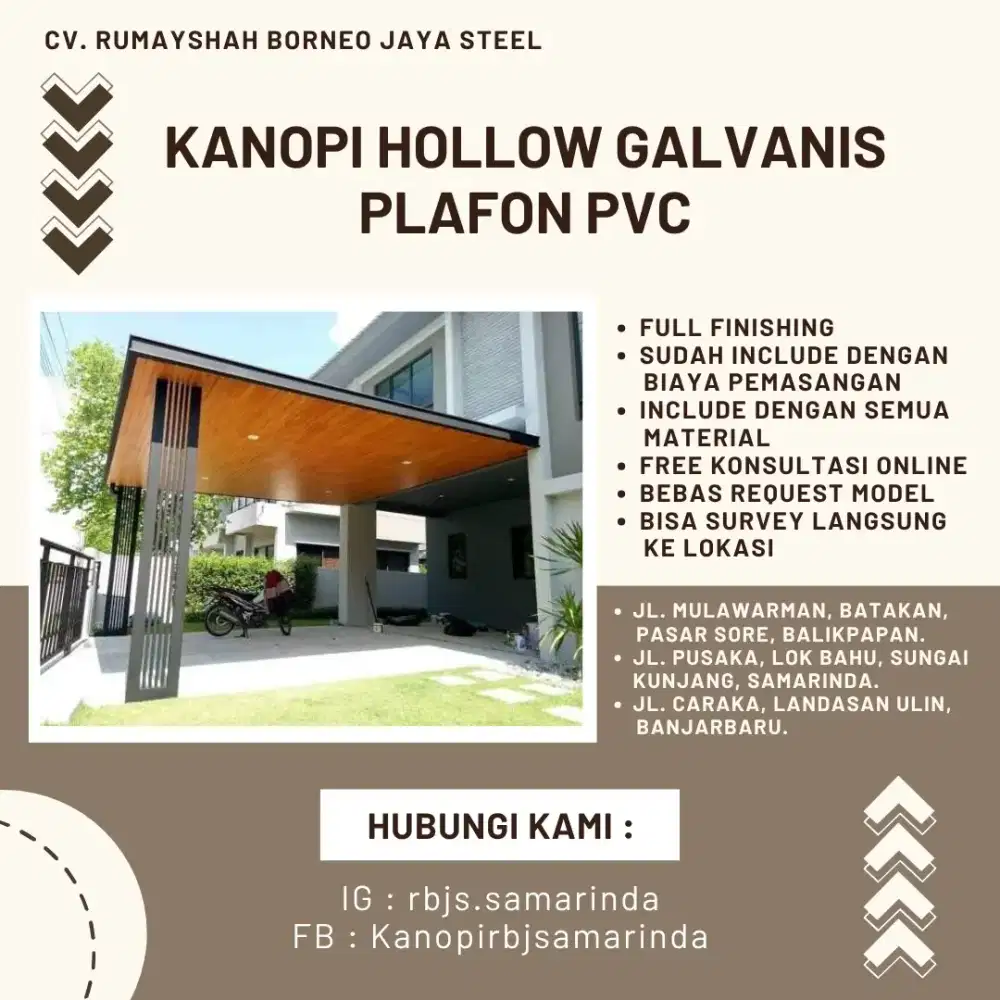 Kanopi Plavon PVC