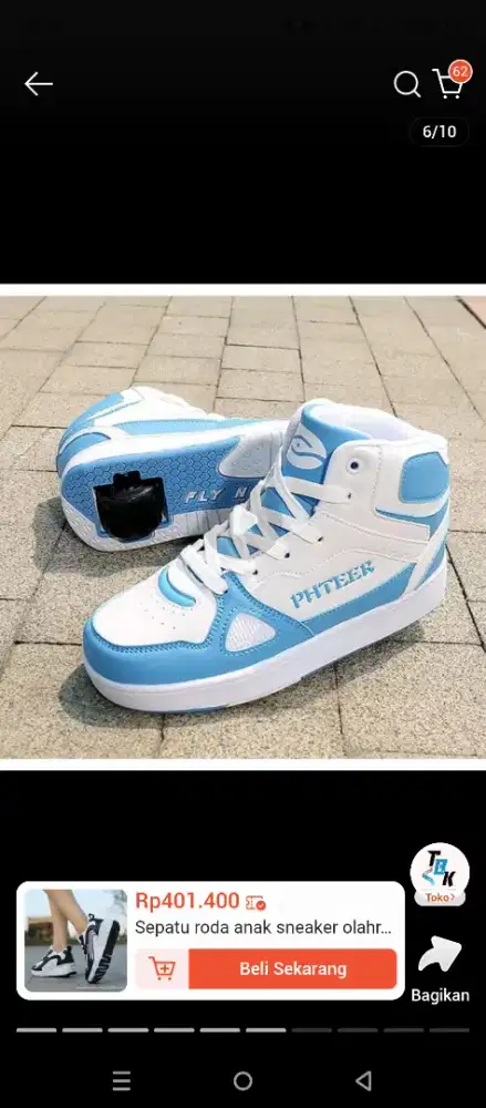 Sepatu roda unisex