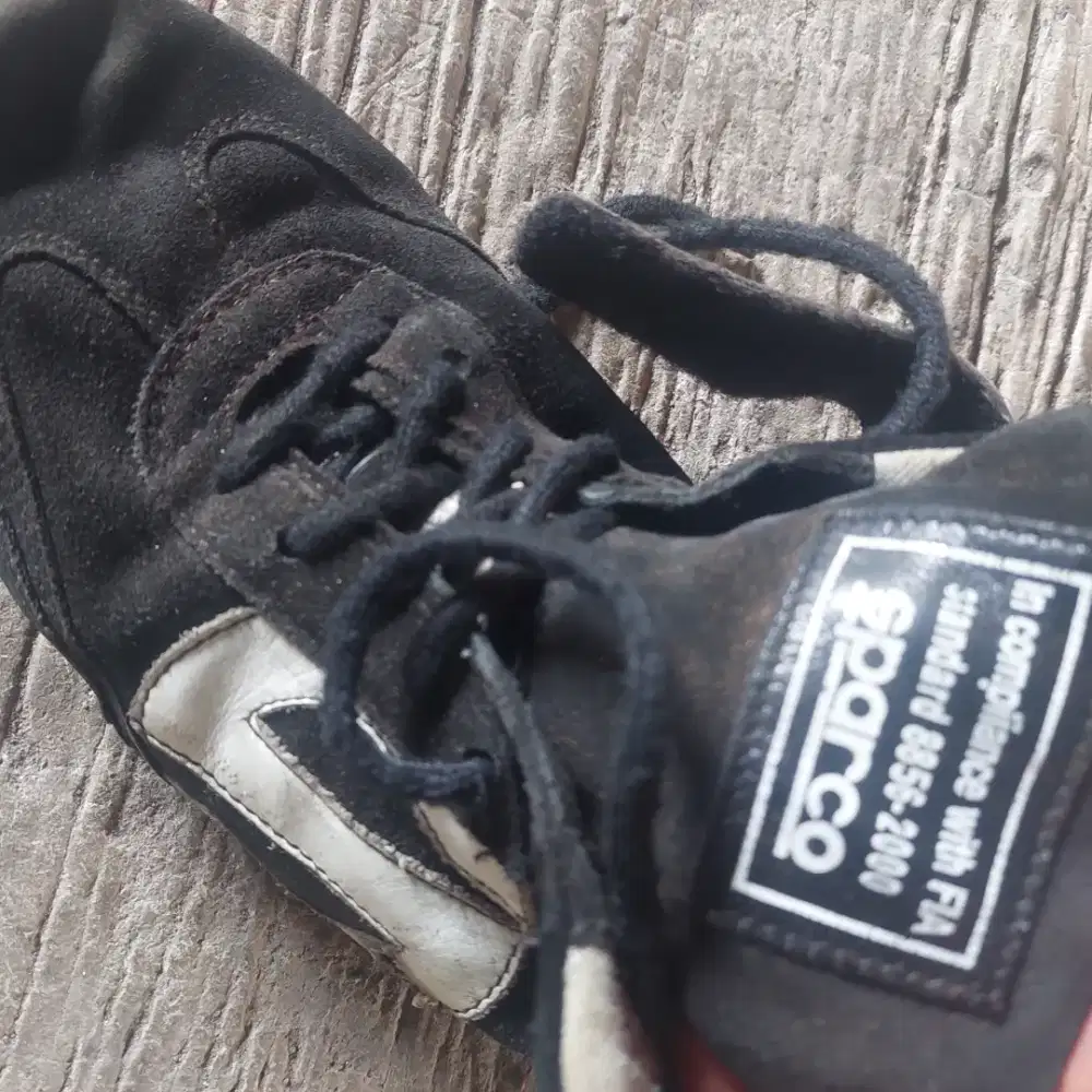Sepatu drag race sparco made in italy bahan kulit