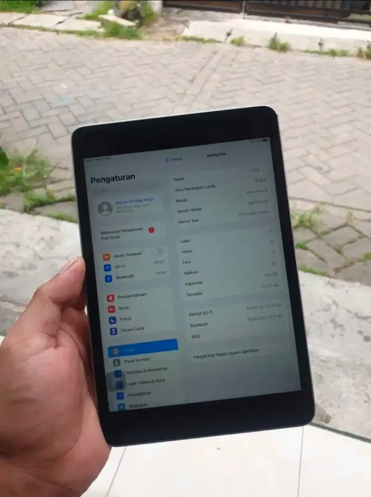 Ipad mini 4 128gb wifi saja tidak nisa kartu