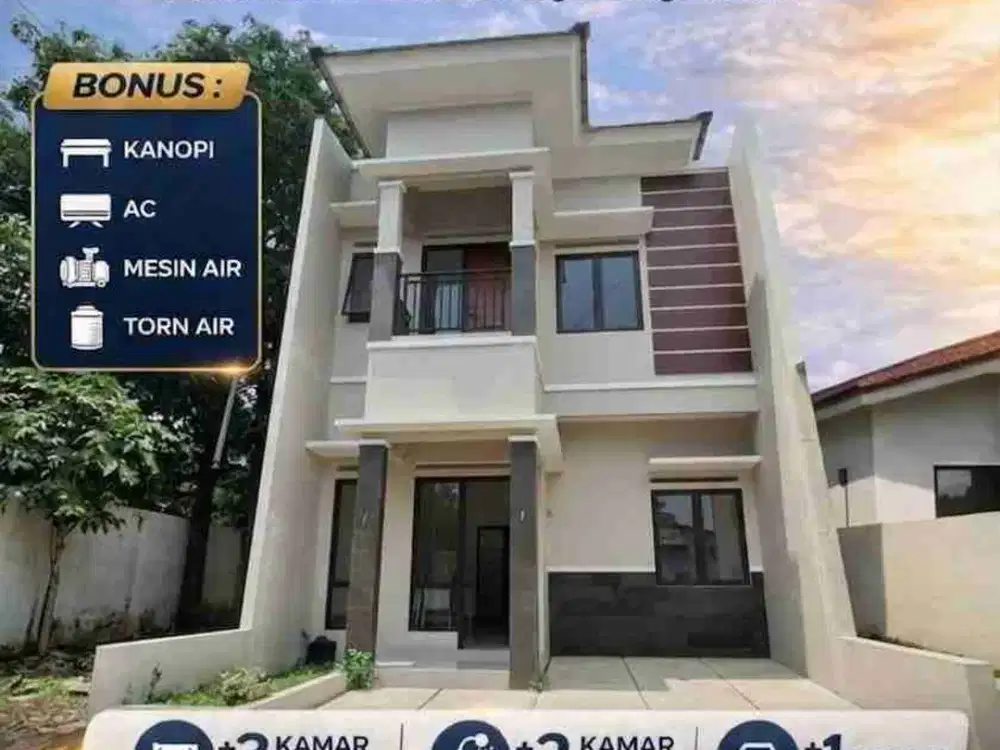 Rumah dijual Cluster Pamulang Tangsel nego KPR strategis