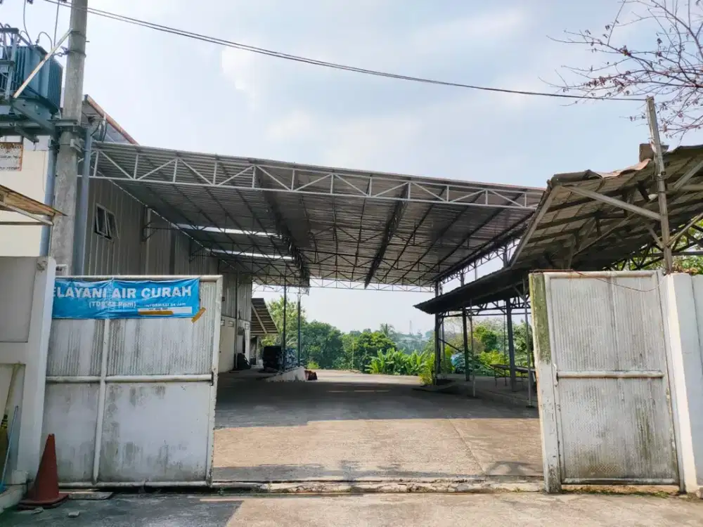 Dijual Lahan diatasnya ada Pabrik kemasan Air Mineral di Kemang, Bogor