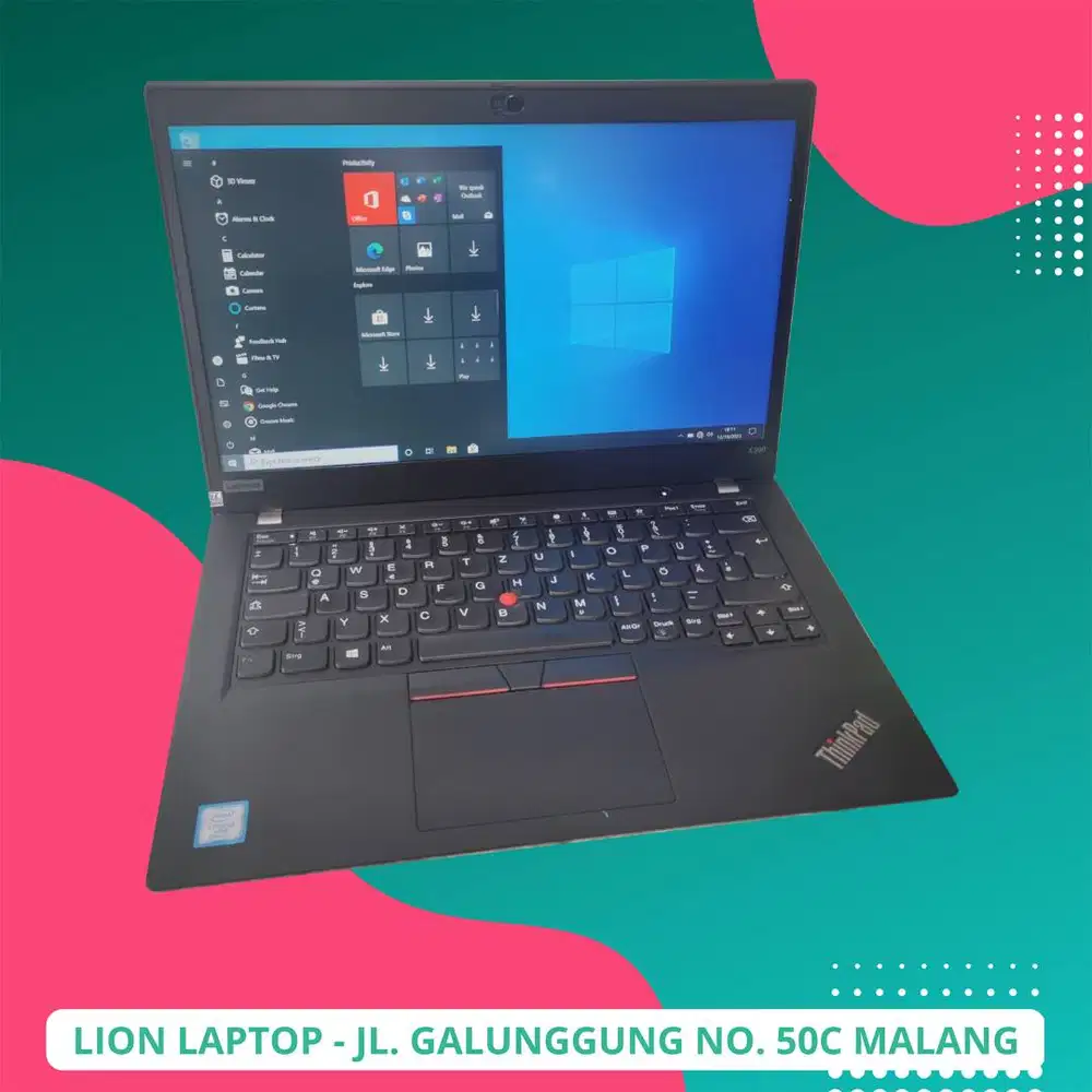 RAM 16GB SSD 256GB Core i5 Gen 8 Slim Lenovo Thinkpad X390 [05|06]