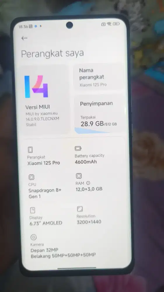 Xiaomi 12s Pro 12/512
