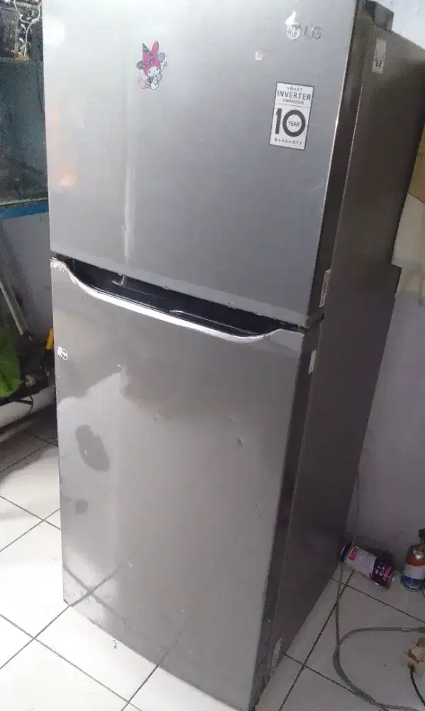 Kulkas LG inverter normal dingin Joss
