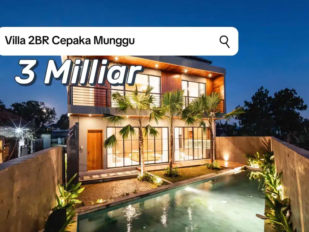SALE Villa SHM Kolam Renang 45m² Cepaka