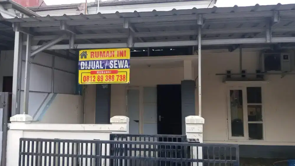 Jual rumah cluster, aman, nyaman dekat ke bioskop, super market