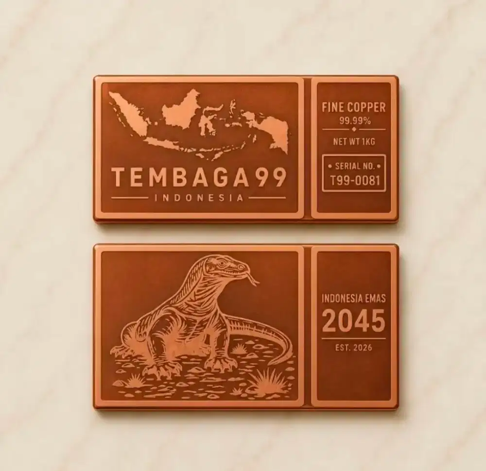Dijual Tembaga Murni 1kg Batangan