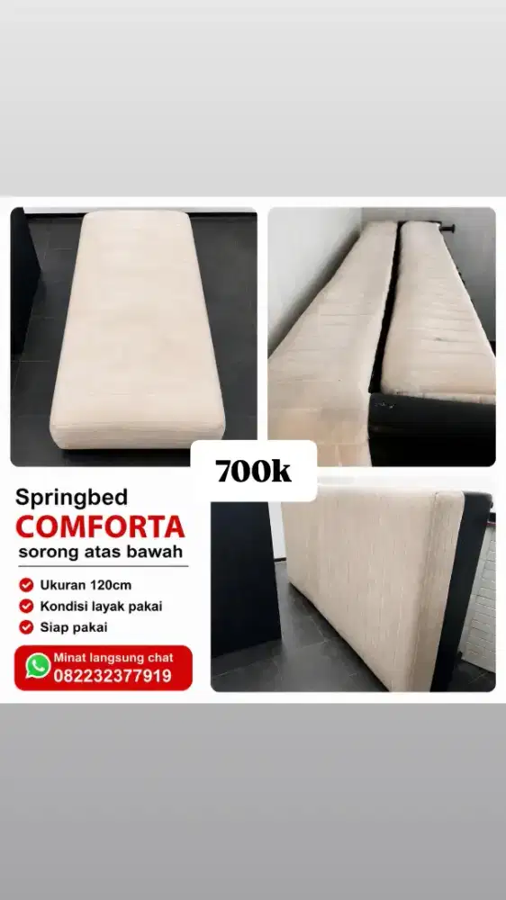 Springbed sorong merk Comforta